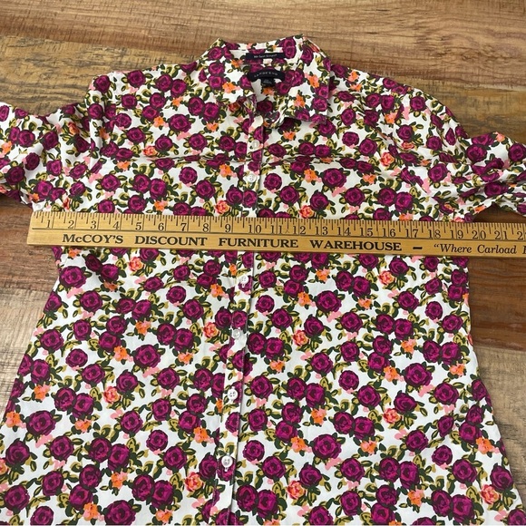 Lands’ End women’s size 8 Petite Floral supima cotton pink - Picture 8 of 10